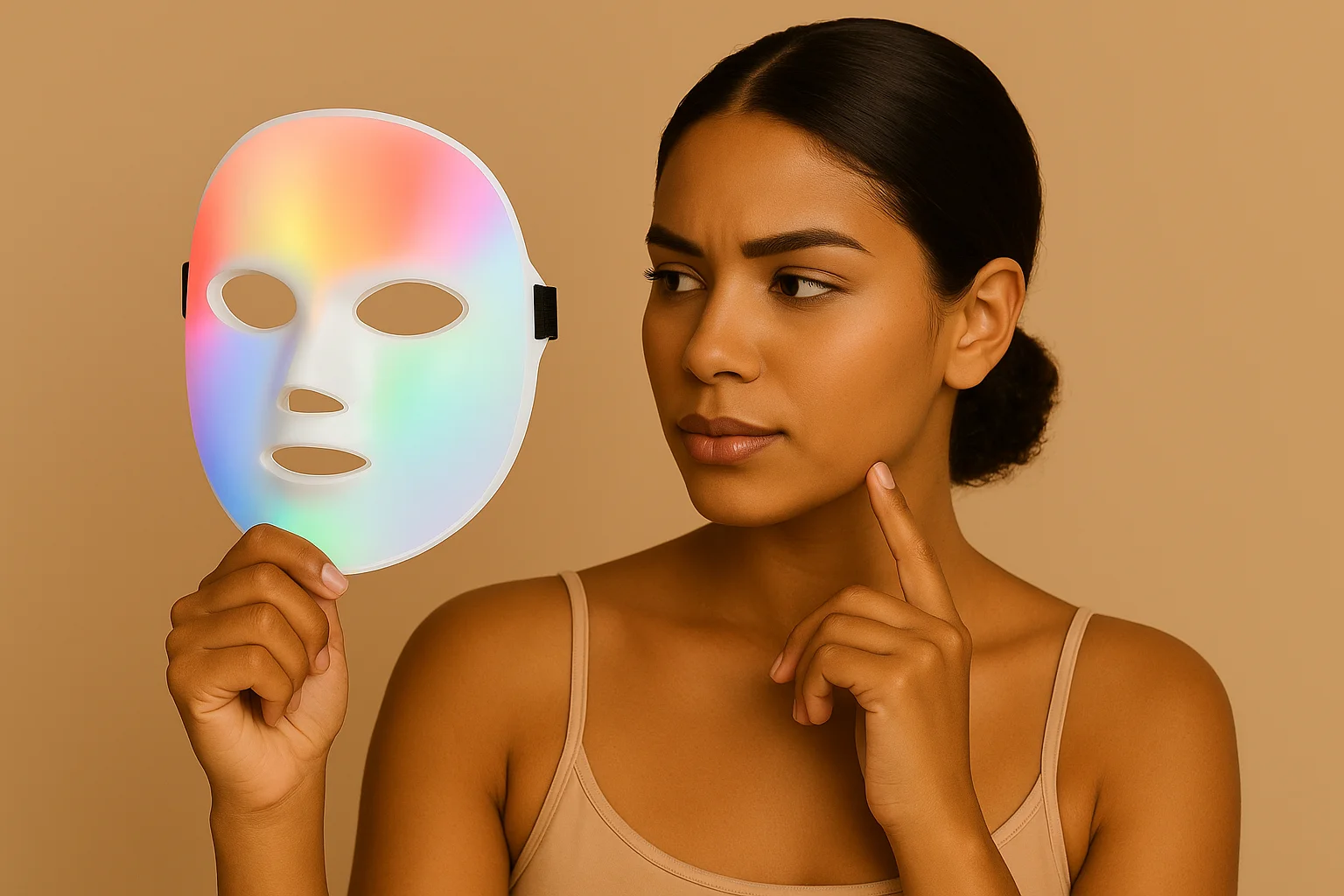 Máscara led facial antimanchas