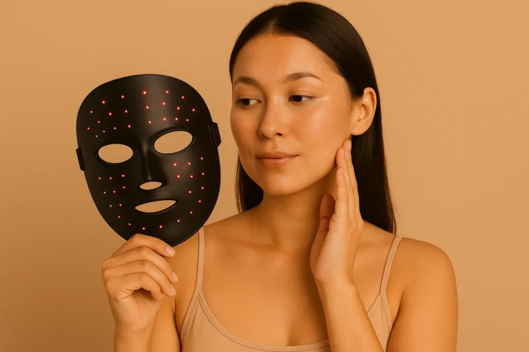 Máscara led facial para piel sensible